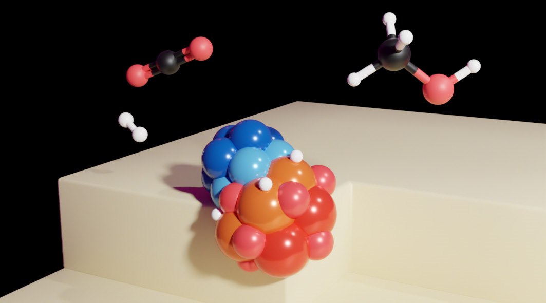 Atomically designed cluster catalyst converting CO₂ and H₂ into methanol